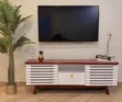 Wood-Mode White TV Stand - 1