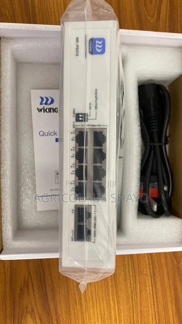 Wiking WK-PS310 10-Port PoE Switch (8 PoE + 2 Gigabit Uplink) - 1
