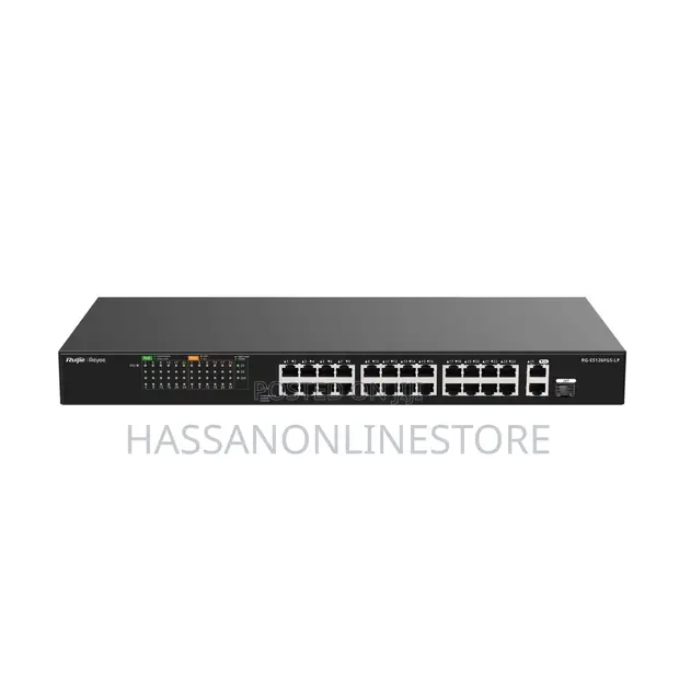 Ruijie RG-ES126FGS-LP Switch 24-Port 10/100 + 2-Port Gigabit Unmanaged PoE - 1