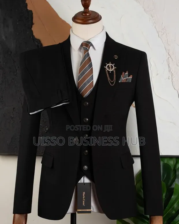 Mario Casas Men's Black Suit - Brand New - 1