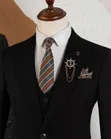 Mario Casas Men's Black Suit - Brand New - 3