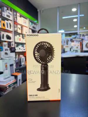 Porodo Chillo Air Portable Handheld Fan, Black
