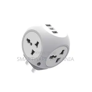 Green Lion Multi Port Travel Adapter with Safety Shutters