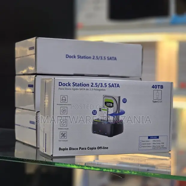 Dual Bay 2.5/3.5 SATA Docking Station Type-C 3.1 - 1