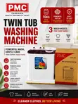 PMC Twin Tub Washing Machine – 10KG - 1