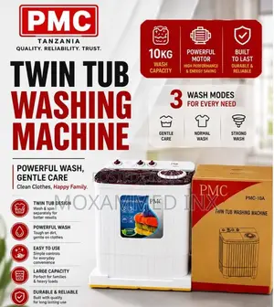 PMC Twin Tub Washing Machine – 10KG