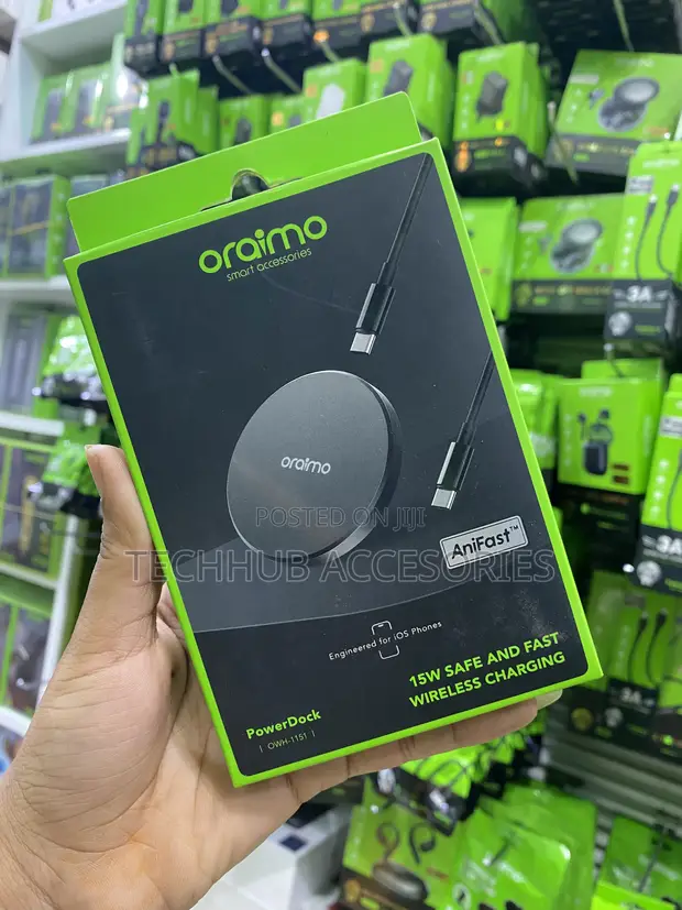 Oraimo 15W Safe & Fast Wireless Charging Dock - 1