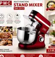 PMC Multi-Function Stand Mixer SM-2013 - 13.0L | 1800W - 2