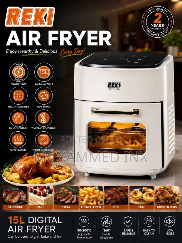 Reki Digital Air Fryer - 15L - 1