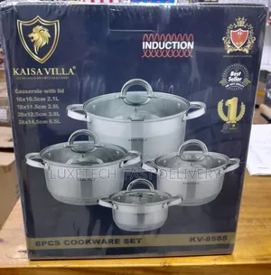 Kaisa Villa 8pc Stainless Steel Induction Cookware Set