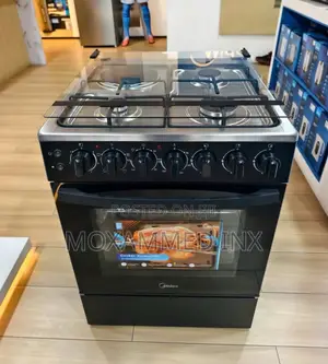Midea Standing Cooker - 3 Gas + 1 Electric Plate