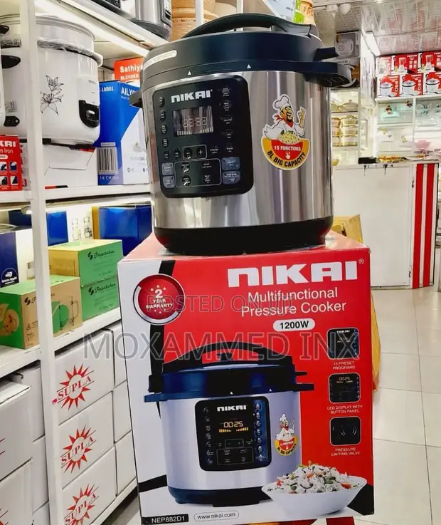 Nikai Multifunctional Digital Pressure Cooker (Model NEP882D1) - 1