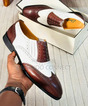 New Clarks Moccasins - Brown and White Mix Leather