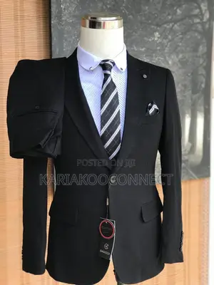 Bagozza Black Slim-Fit Cotton Suit (3PC)