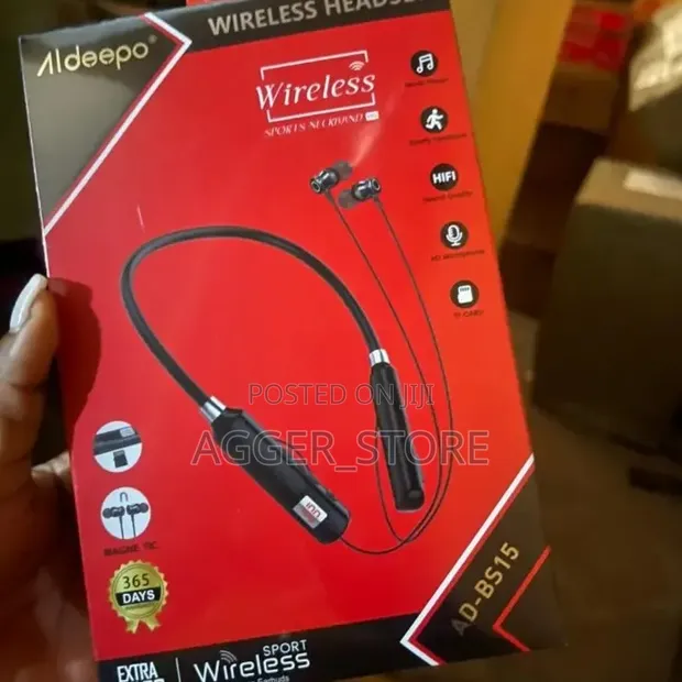 Aldeepo AD-BS15 Wireless Sports Neckband - 1