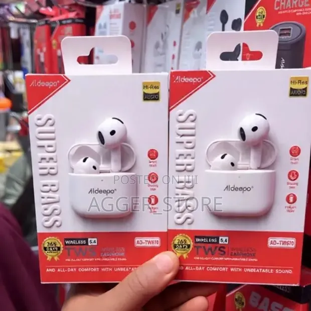 Aldeepo AD-TW670 Super Bass Wireless Earbuds - 1