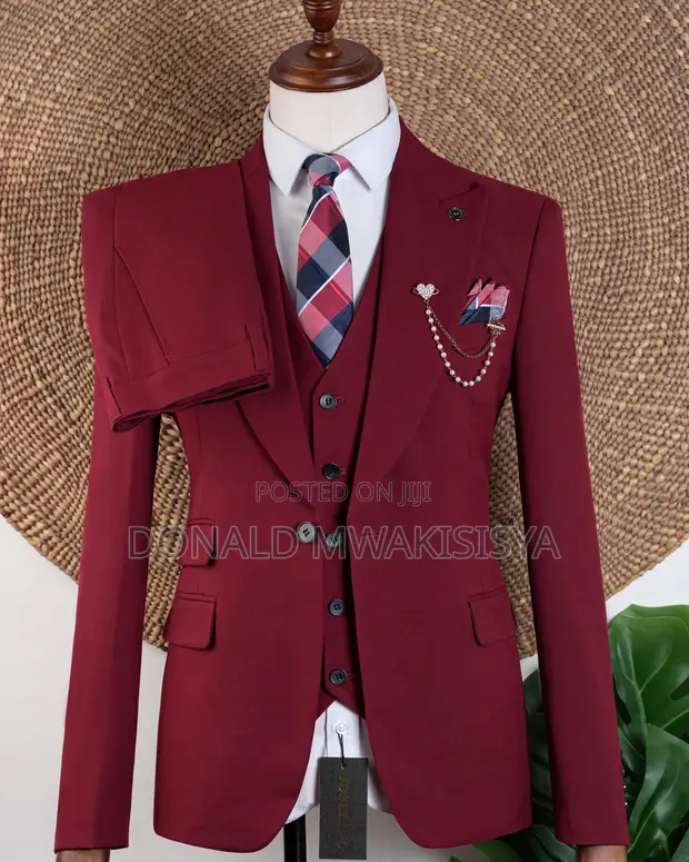 Marco Lorenzo 3-Piece Red Suit - Brand New - 1