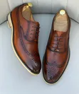 Clarks Men's Brown Leather Moccasins - Size 41 - 1