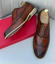 Clarks Men's Brown Leather Moccasins - Size 41 - 3