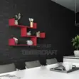 Tibet Bookcase - Burgundy - 1