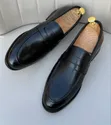 Viatu vya Wanaume vya Clarks Moccasins Nyeusi - Vipya - 4