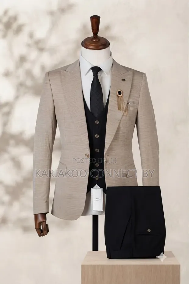 Men's ROMASTER 3-Piece Contrast Suit Set - 1