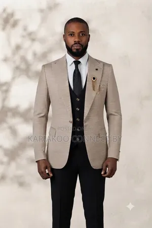Men's ROMASTER 3-Piece Contrast Suit Set