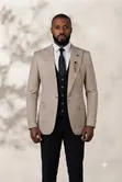 Men's ROMASTER 3-Piece Contrast Suit Set - 3