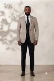 Men's ROMASTER 3-Piece Contrast Suit Set - 4