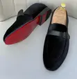 Christian Louboutin Velvet Buckle Moccasins - 4