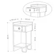 Timber & Hardware Cactus Nightstand Right Module - 3