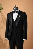 Mario Casas Men's Three-Piece Suit - 1