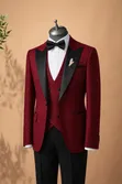 Mario Casas Men's Three-Piece Suit - 2