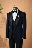 Mario Casas Men's Three-Piece Suit - 3