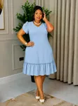 Modern Casual Dress - Multicolored - 2