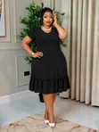Modern Casual Dress - Multicolored - 3