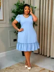 Modern Casual Dress - Multicolored - 4