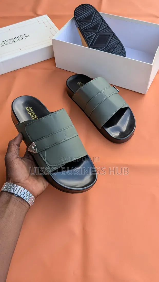 Men's Sandals - Multicolor Canvas - 1