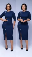 Heavy Cotton Stretch Dress - Brand New - 2