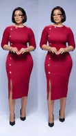 Heavy Cotton Stretch Dress - Brand New - 4