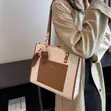 Rabbit Hair Shoulder Bag - Brown - 4