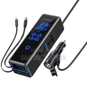 Powerology 300W Car Power Inverter with 2 AC Sockets