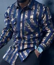 Premium Metallic Striped Casual Shirts - 1