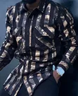 Premium Metallic Striped Casual Shirts - 2