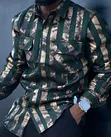 Premium Metallic Striped Casual Shirts - 3