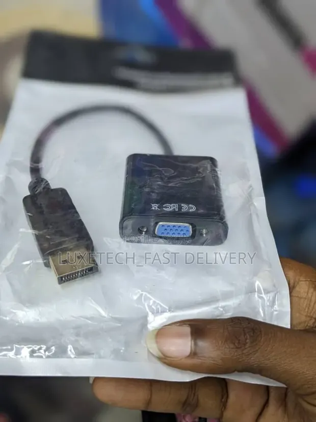 Kebo ya Adapta ya DisplayPort Kiume kwenda VGA Kike - 1