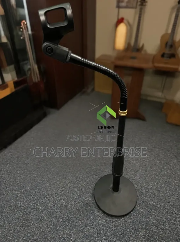 Premium Heavy Adjustable Table Microphone Stand - 1