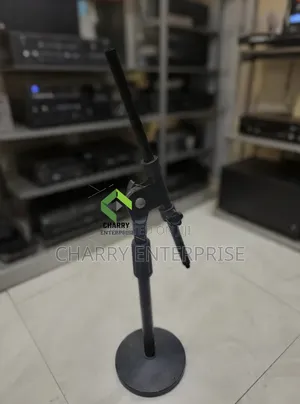Heavy Adjustable Desktop Microphone Stand for Meetings & Recording