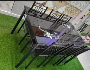 Dining Table with Six Chairs - Foldable
