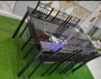 Dining Table with Six Chairs - Foldable - 1